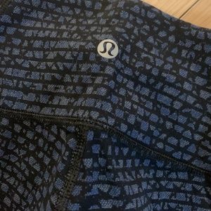 Lululemon wunder under mesh crop leggings size 6